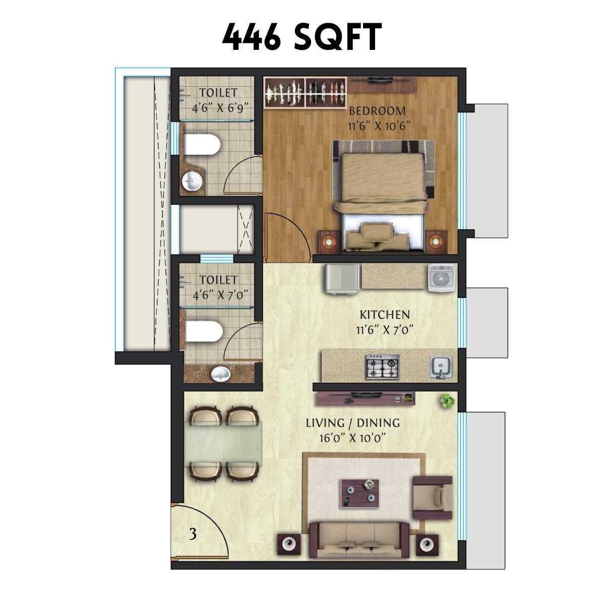 Crescent-Nexus-Floor-Plan-1-BHK-446-Sqft-