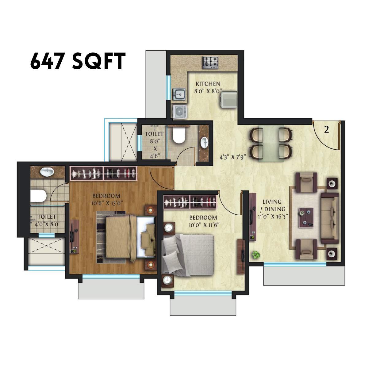 Crescent-Nexus-Floor-Plan-2-BHK-647-Sqft