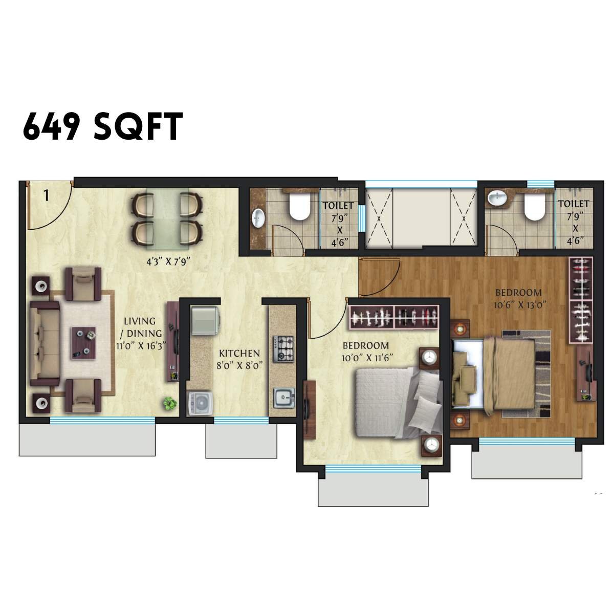 Crescent-Nexus-Floor-Plan-2-BHK-649-Sqft