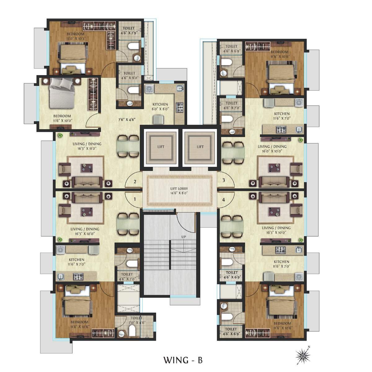 Crescent-Nexus-Floor-Plan-Wing-B